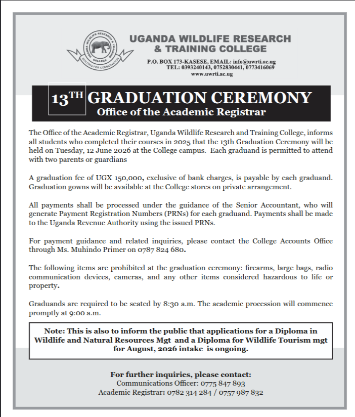 13th Graduation Ceremony – 12 June 2026